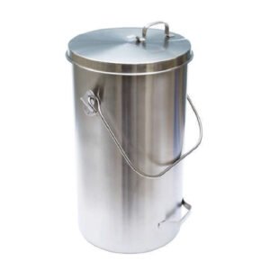 TOP - BALDE PARA LEITE INOX COM TAMPA 18LT