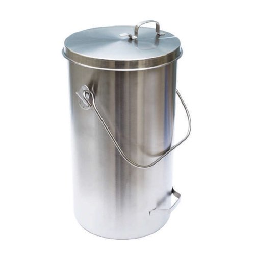 TOP - BALDE PARA LEITE INOX COM TAMPA 18LT